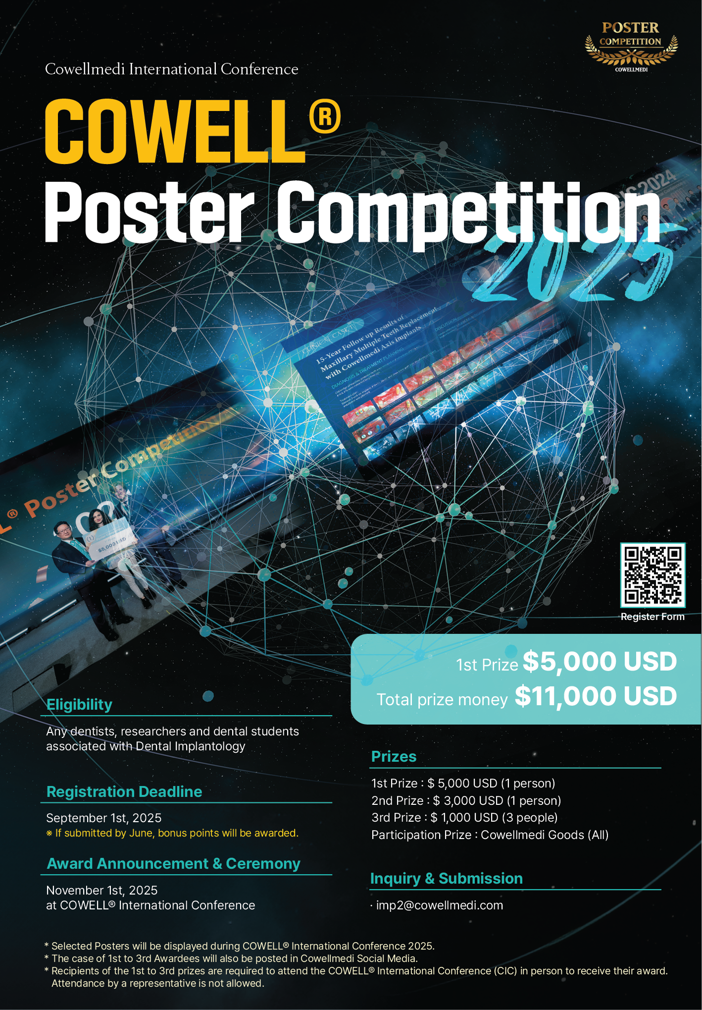 COWELL Poster Competition 2025 - 세미나일정 - 코웰메디 Cowellmedi